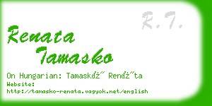 renata tamasko business card